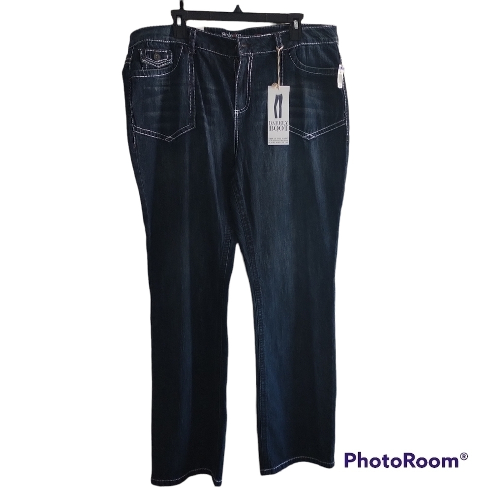 Style & Co. Barley Boot Dark Wash Jeans 18
